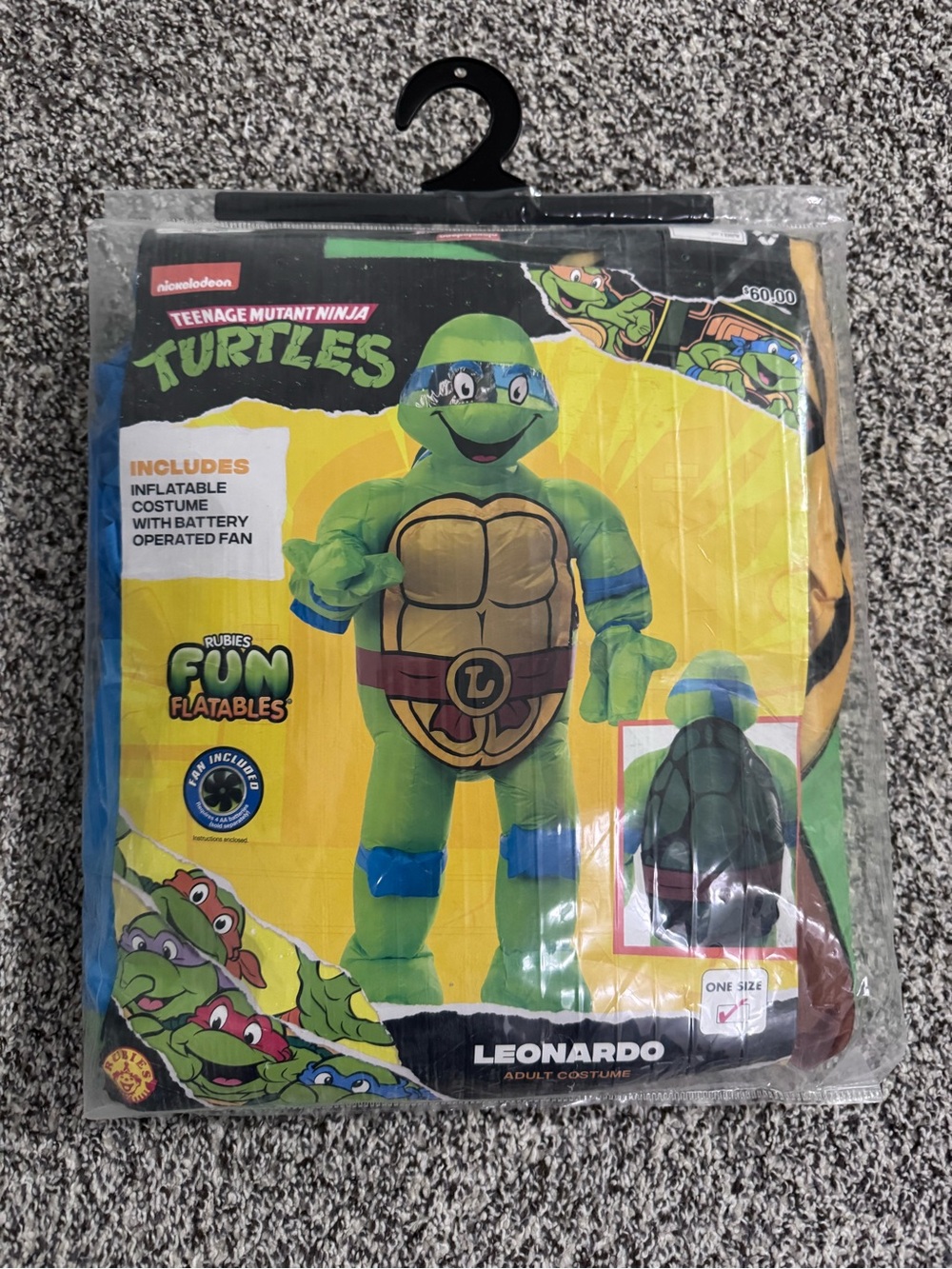 Teenage Mutant Ninja Turtles Leonardo Inflatable Costume - Green & Blue